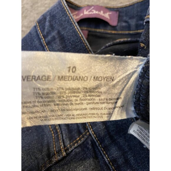 Gloria Vanderbilt Jeans Womens 10 Blue Amanda High Rise Tapered Leg Stretch - Picture 7 of 12